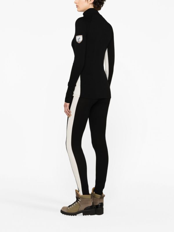 We Norwegians Black Voss Ski Leggings | Browns Ski Bottoms