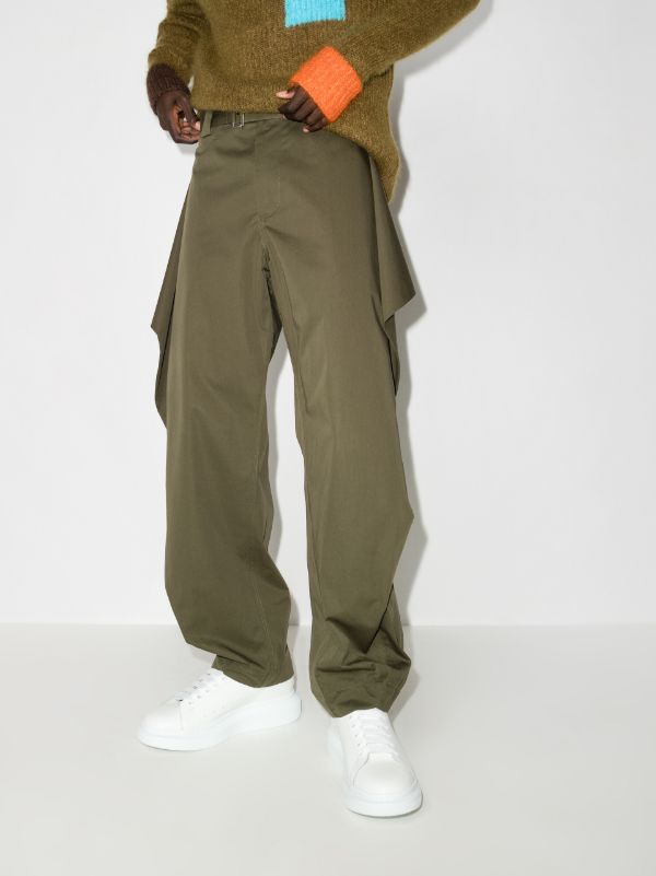 White & Gold Logo Alexander McQueen White Oversized Sneakers | Browns Low-Tops