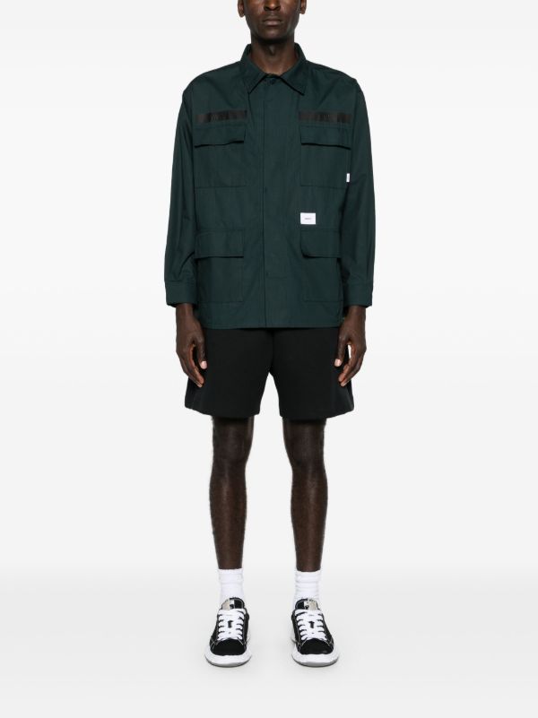 WTAPS Green Cargo Pocket Cotton Shirt | Browns Shirts