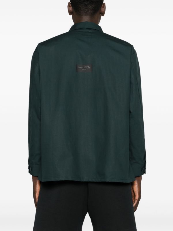 WTAPS Green Cargo Pocket Cotton Shirt | Browns Shirts