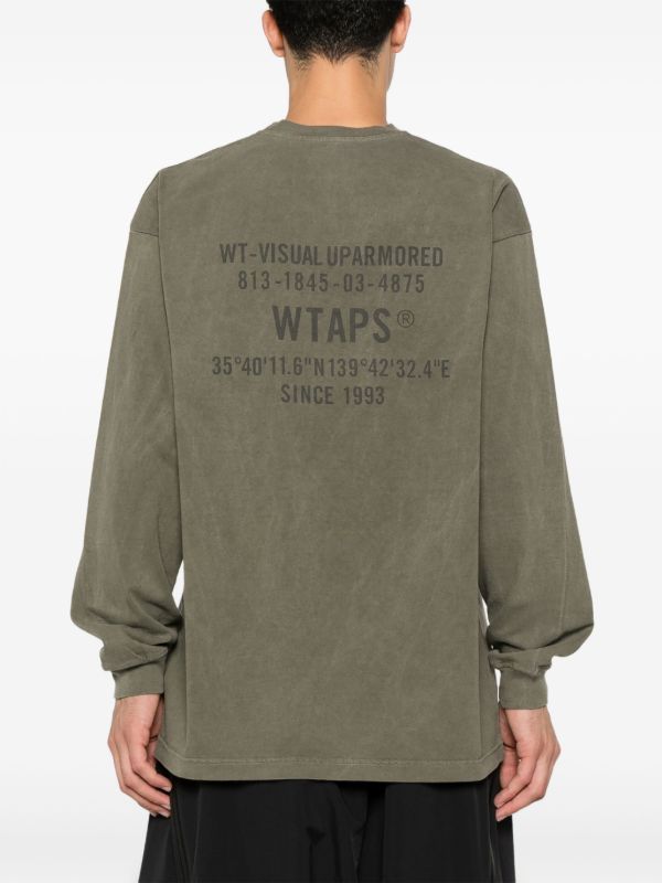 WTAPS Green Logo-Tag T-Shirt | Browns T-Shirts