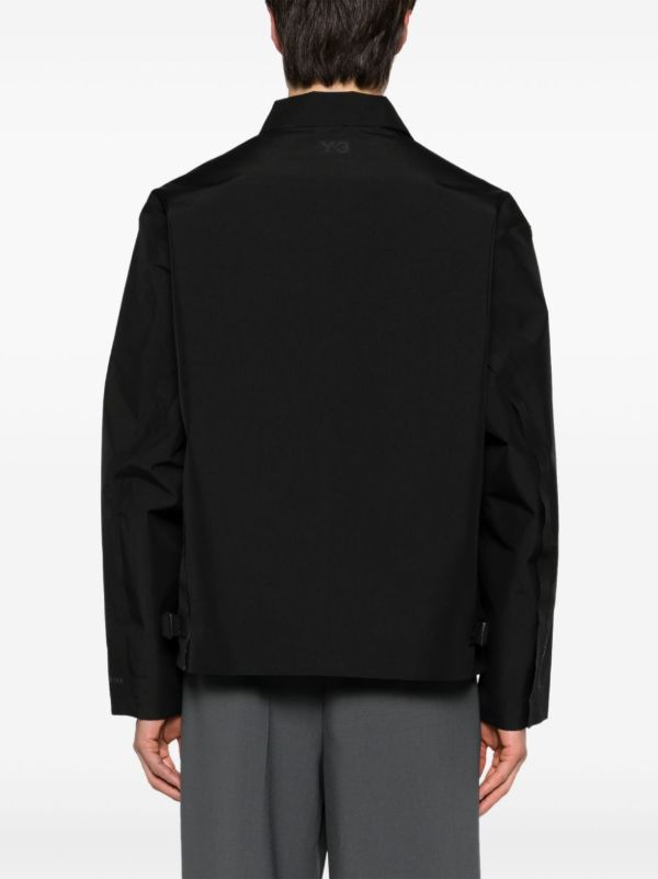 Y-3 Black GORE-TEX Zip-Up Jacket | Browns Varsity Jackets