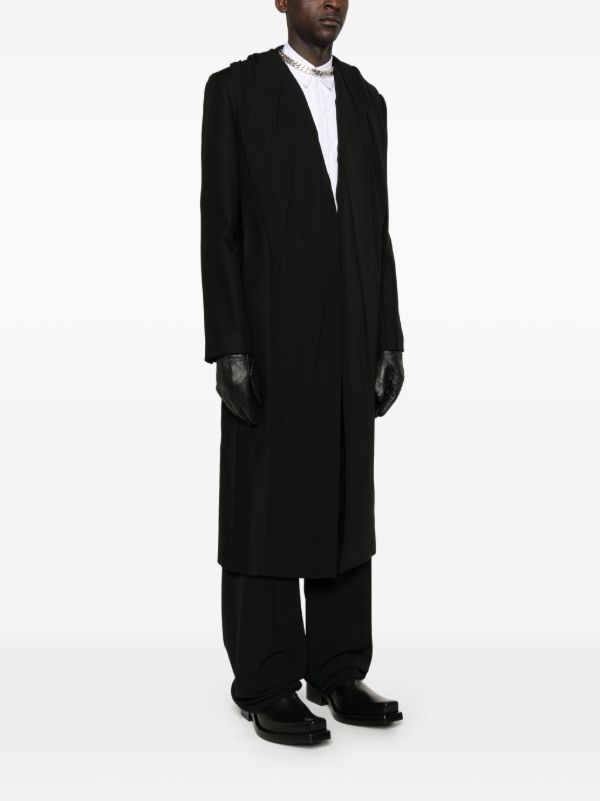 Y/Project Hooded Coat | Browns Single Breasted Coats