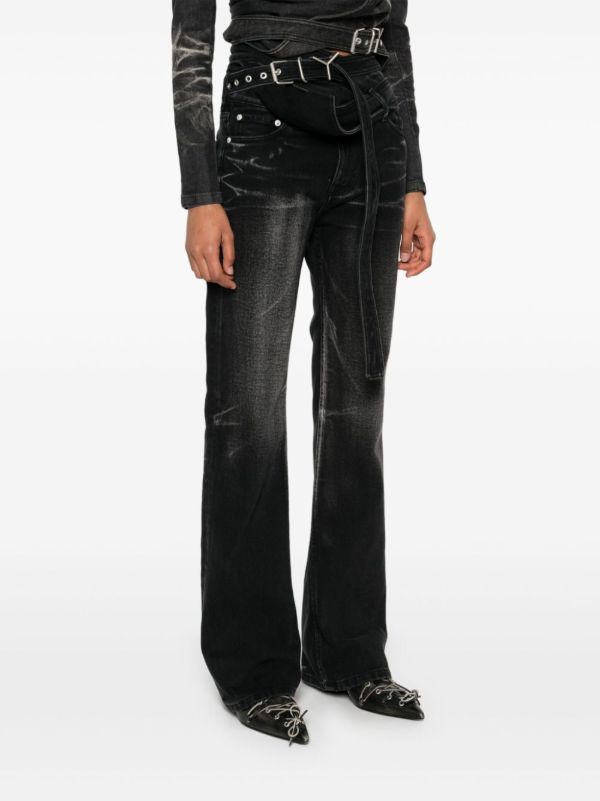 Y/Project Wrap Belt Jeans | Browns Bootcut Jeans