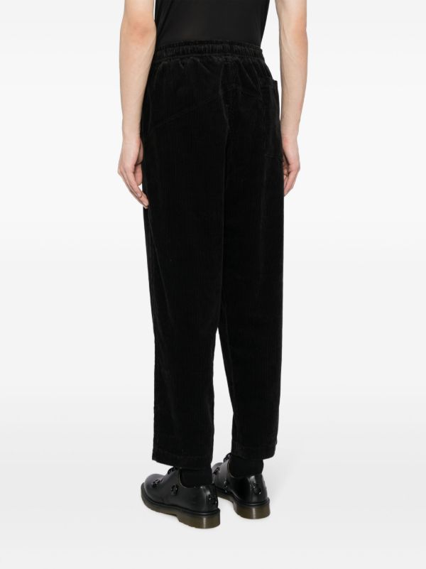 YMC Black Alva Corduroy Tapered Trousers | Browns Regular-Fit & Straight Leg Pants