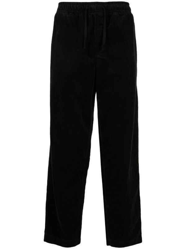 YMC Black Alva Corduroy Tapered Trousers | Browns Regular-Fit & Straight Leg Pants