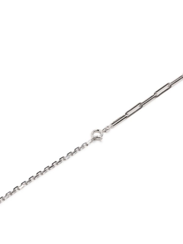 Yvonne Léon 18K White Gold Solitaire Emerald Necklace | Browns Necklaces