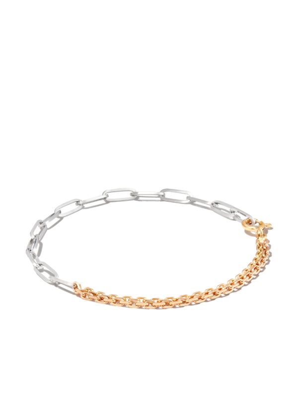 Yvonne Léon 18K Yellow And White Gold Solitaire Chain Bracelet | Browns Bracelets