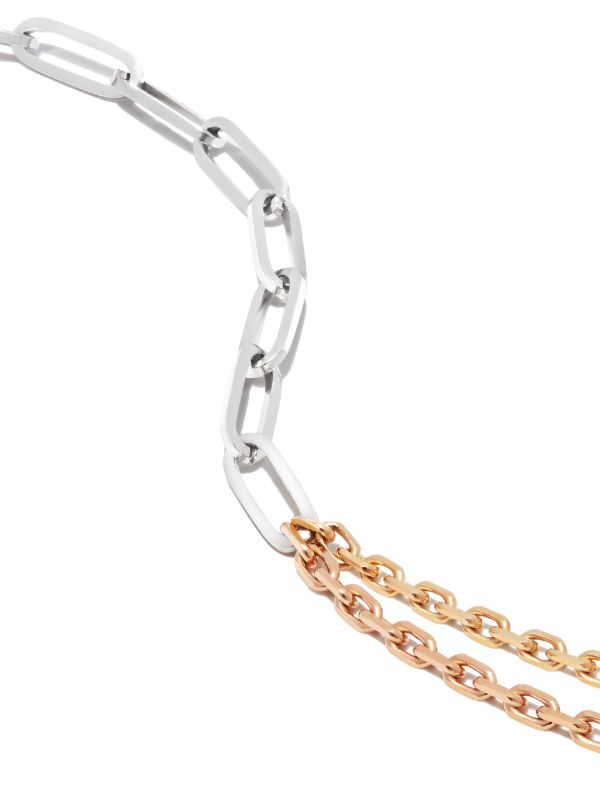 Yvonne Léon 18K Yellow And White Gold Solitaire Chain Bracelet | Browns Bracelets