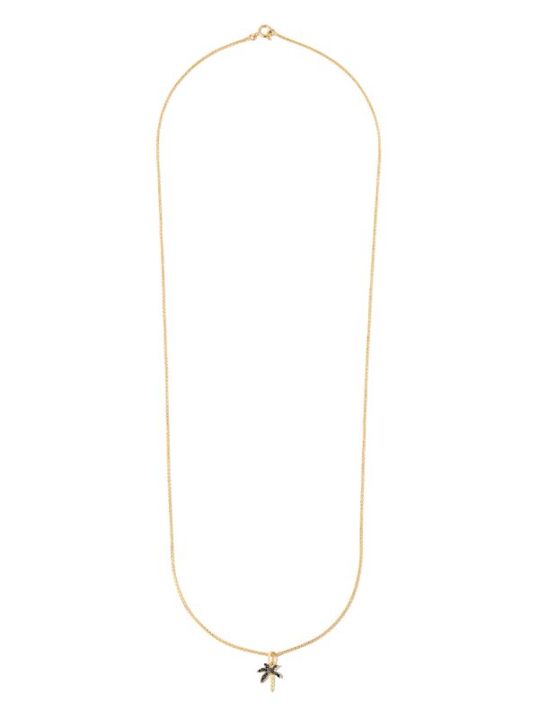 Yvonne Léon 18K Yellow Gold And Diamond Palm Tree Necklace | Browns Necklaces