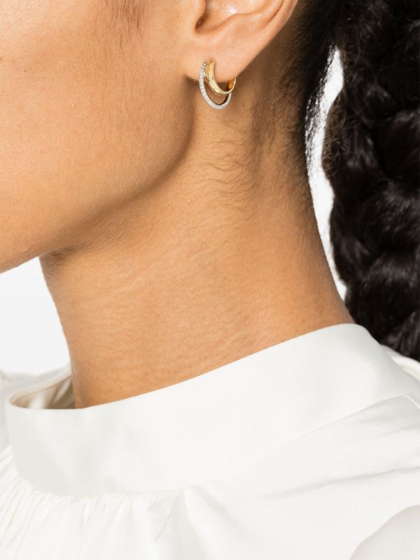 Yvonne Léon 9K Gold Paire De Mini Créoles Earrings | Browns Fine Earrings