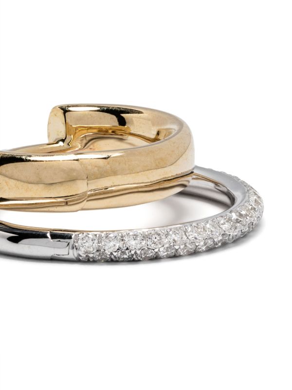 Yvonne Léon 9K Gold Paire De Mini Créoles Earrings | Browns Fine Earrings