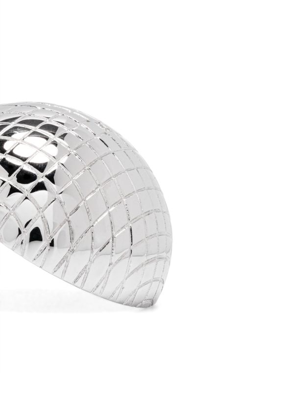 Yvonne Léon 9K White Gold Paire De Maxi Boucles D'oreille Boule Disco Diamonds Earrings | Browns Fine Earrings