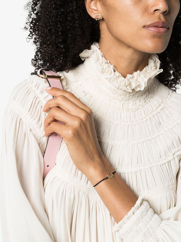 Yvonne Léon 9K Yellow Gold And Black Elephant Bracelet | Browns Fine Bracelets