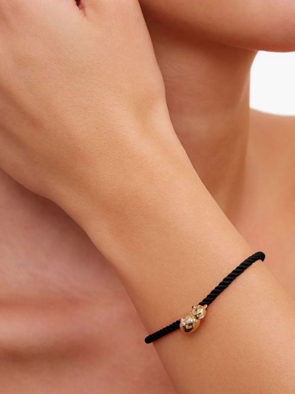 Yvonne Léon 9kt Yellow Gold Koala Diamond Bracelet | Browns Fine Bracelets