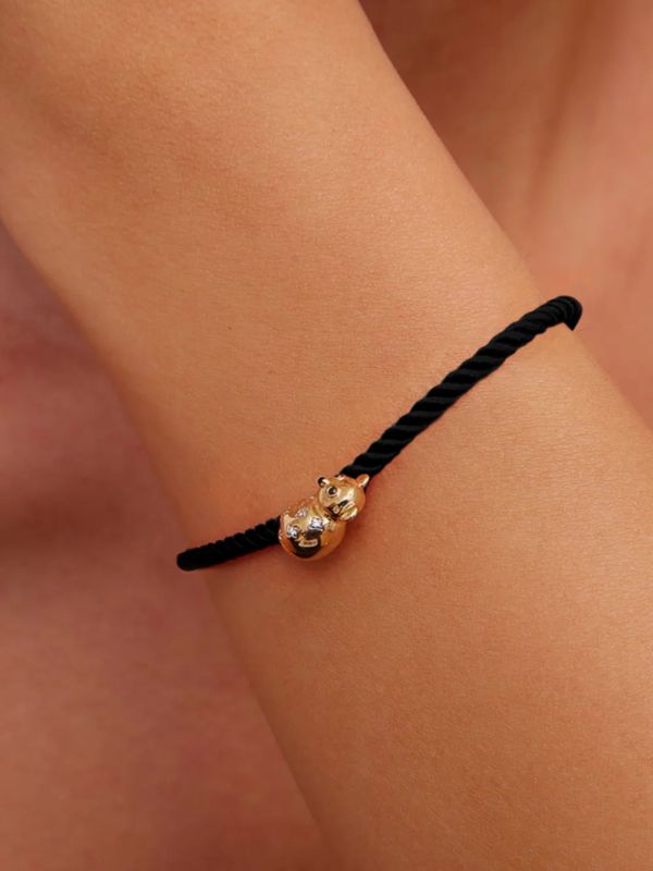 Yvonne Léon 9kt Yellow Gold Koala Diamond Bracelet | Browns Fine Bracelets