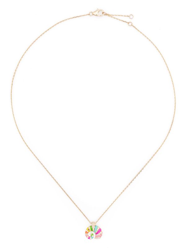 Yvonne Léon 9kt yellow gold Mini Elephant diamond necklace | Browns Necklaces