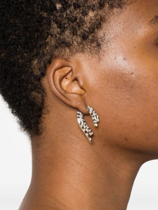 Yvonne Léon 9kt Yellow Gold Puce Dessous Felin Stud Earrings | Browns Earrings