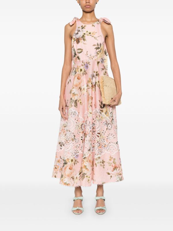 ZIMMERMANN Acacia Broderie Midi Dress | Browns Day Dresses