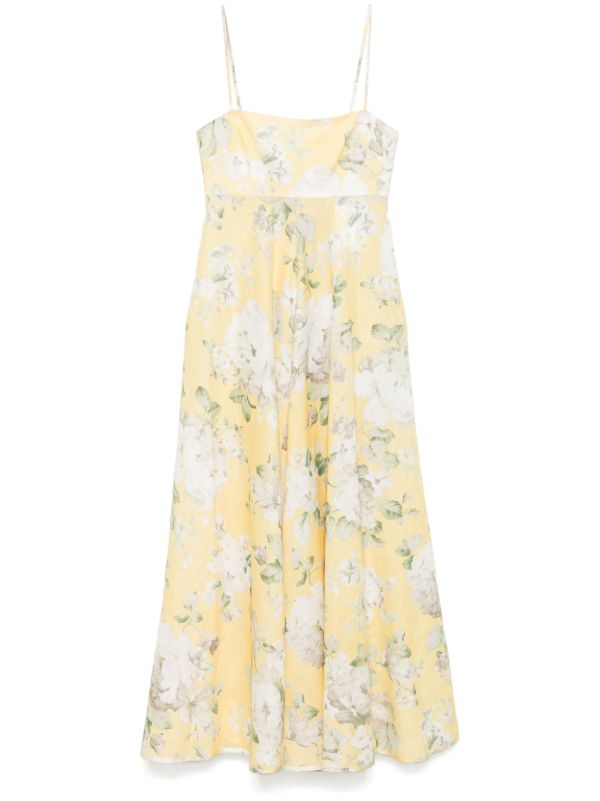 ZIMMERMANN Acacia Midi Dress | Browns Cocktail & Party Dresses