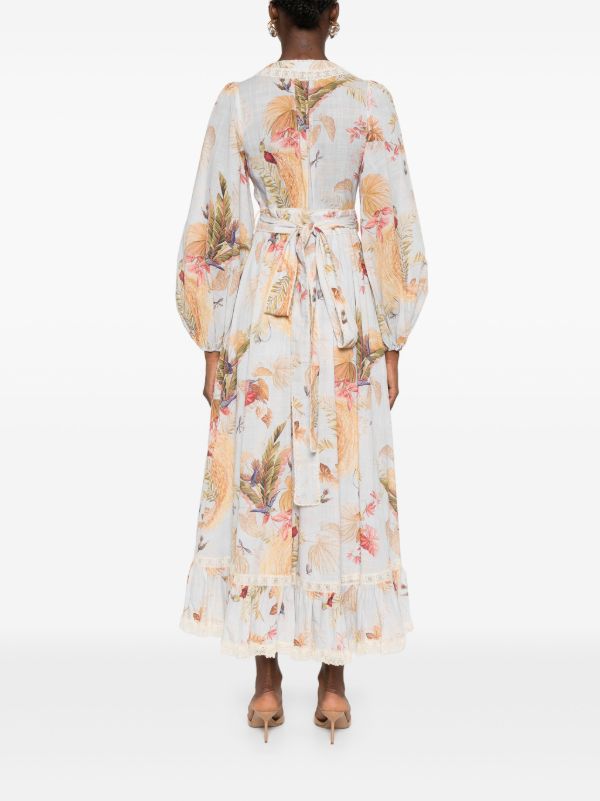 ZIMMERMANN Ascension Frill Midi Dress | Browns Day Dresses