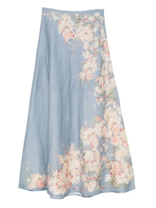 ZIMMERMANN Cascadian Bias maxi skirt | Browns A-Line Skirts