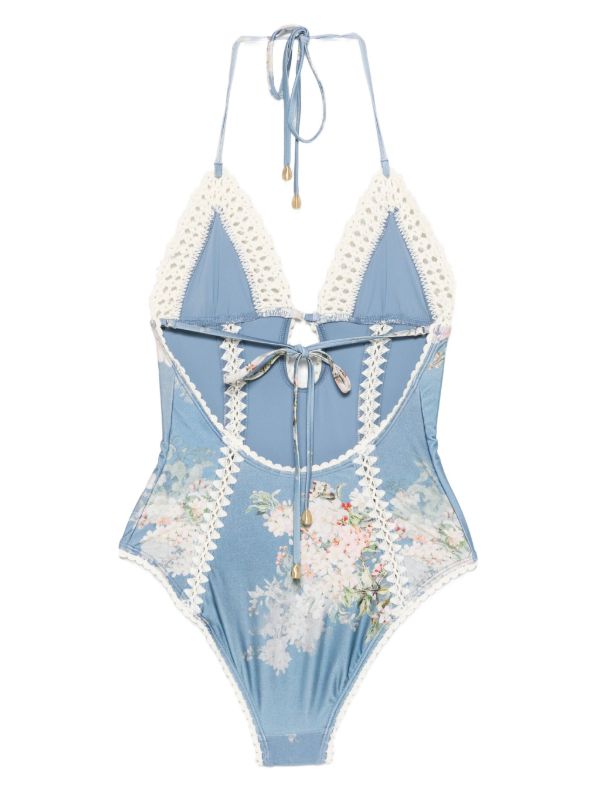 ZIMMERMANN Cascadian Crochet-detail Swimsuit | Browns One-Pieces
