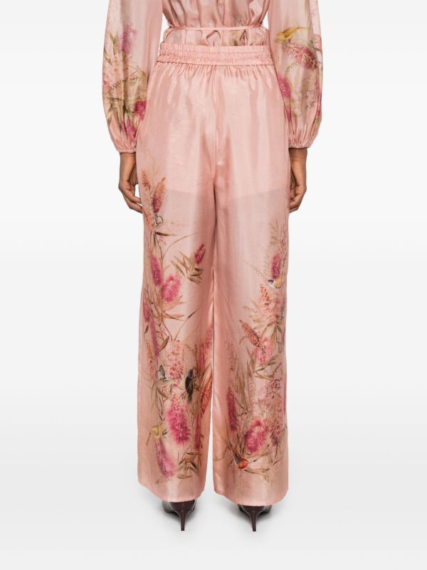 ZIMMERMANN Cascadian Trousers | Browns Wide-Leg Pants