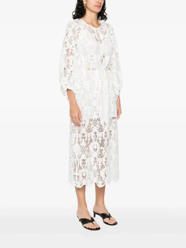 ZIMMERMANN Coco Lace Midi Dress | Browns Day Dresses