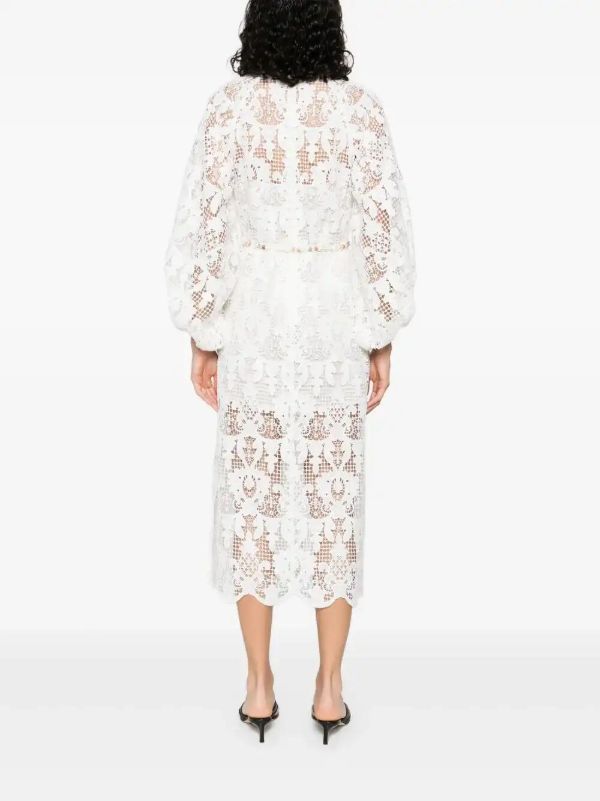 ZIMMERMANN Coco Lace Midi Dress | Browns Day Dresses