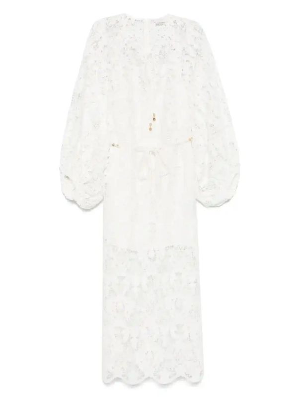 ZIMMERMANN Coco Lace midi dress | Browns Day Dresses