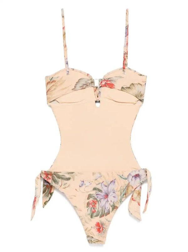 ZIMMERMANN Coco Scarf Tie Swimsuit | Browns One-Pieces