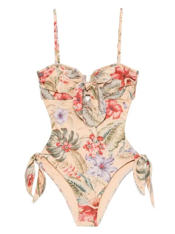 ZIMMERMANN Coco Scarf Tie swimsuit | Browns One-Pieces
