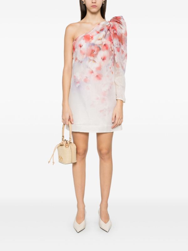 ZIMMERMANN Crush Asymmetrical Mini Dress | Browns Day Dresses