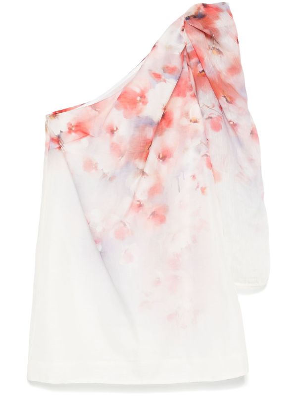 ZIMMERMANN Crush Asymmetrical Mini Dress | Browns Day Dresses