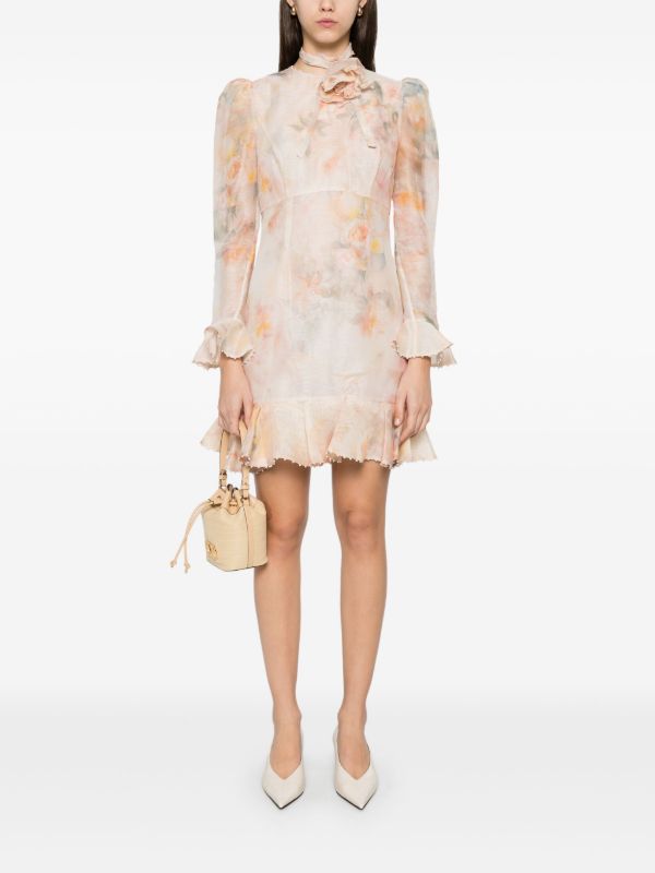 ZIMMERMANN Crush Flower Mini Dress | Browns Day Dresses
