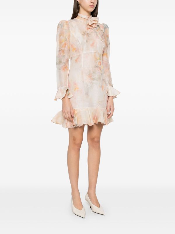 ZIMMERMANN Crush Flower Mini Dress | Browns Day Dresses