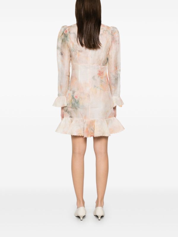ZIMMERMANN Crush Flower Mini Dress | Browns Day Dresses