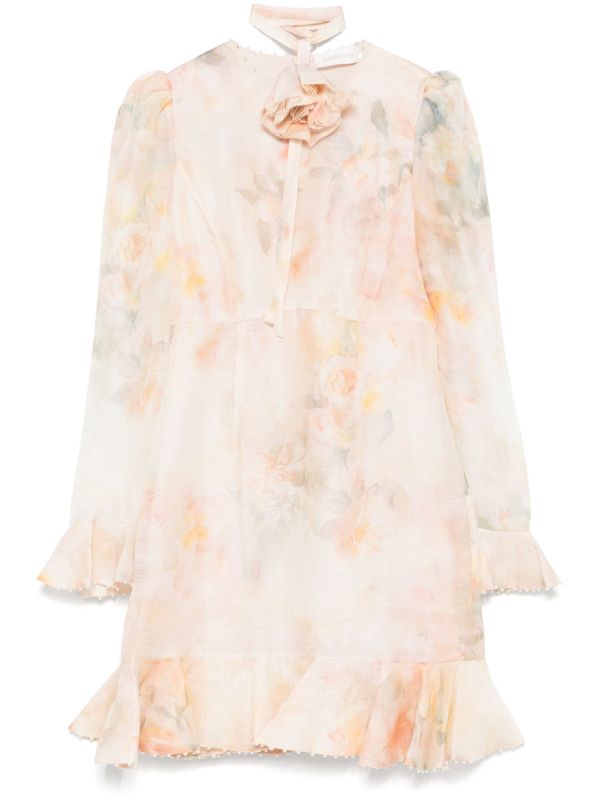 ZIMMERMANN Crush Flower Mini Dress | Browns Day Dresses