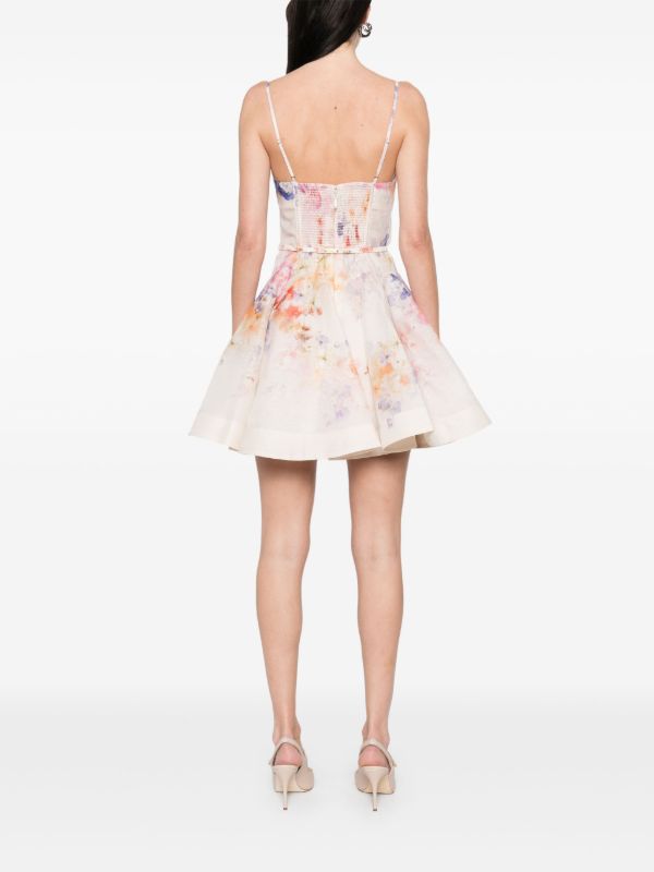 ZIMMERMANN Floral Mini Dress | Browns Cocktail & Party Dresses