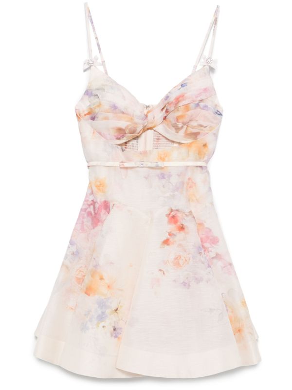 ZIMMERMANN floral mini dress | Browns Cocktail & Party Dresses