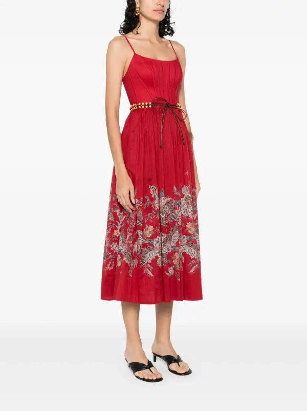 ZIMMERMANN Floral-print Midi Dress | Browns Day Dresses