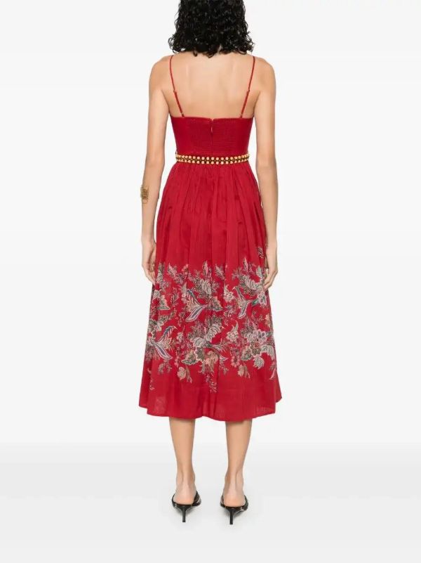 ZIMMERMANN Floral-print Midi Dress | Browns Day Dresses