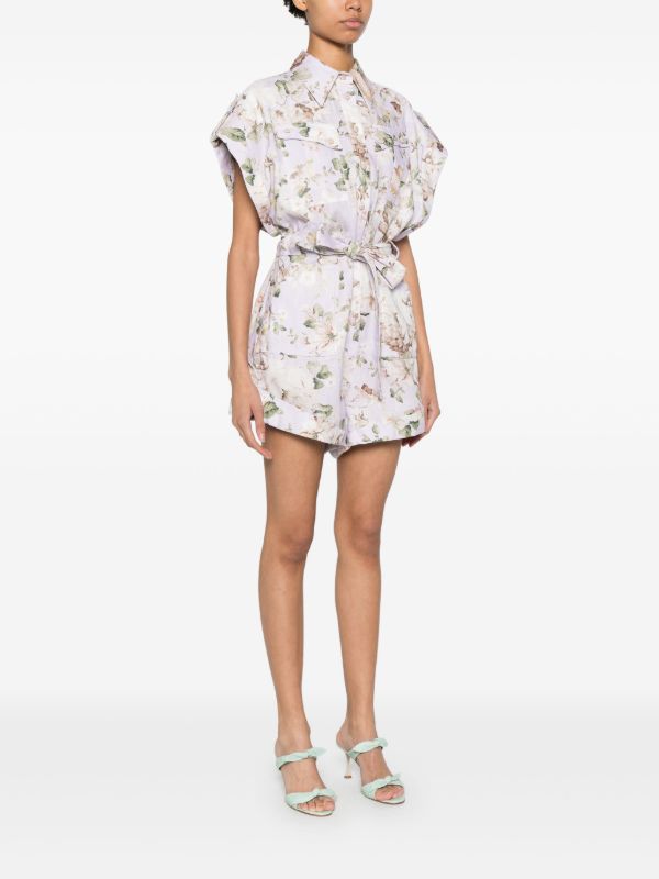 ZIMMERMANN Floral-Print Playsuit | Browns Playsuits