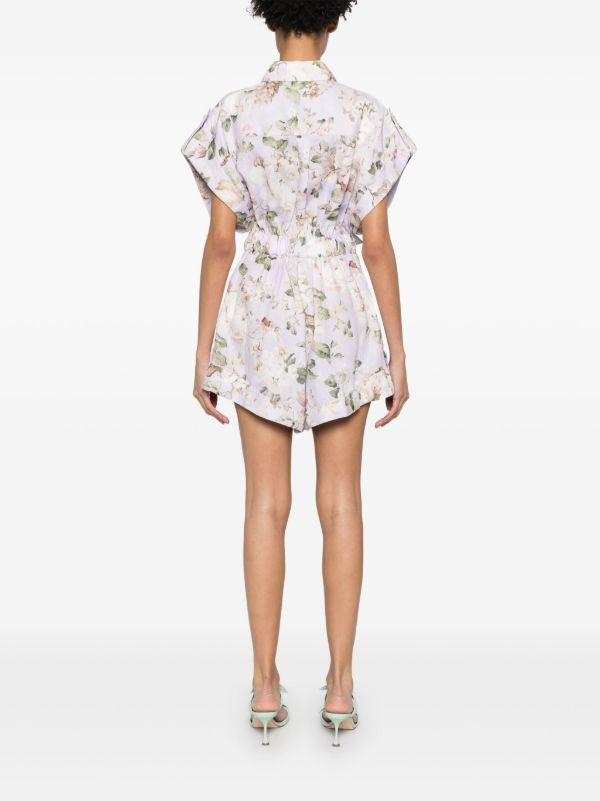 ZIMMERMANN Floral-Print Playsuit | Browns Playsuits