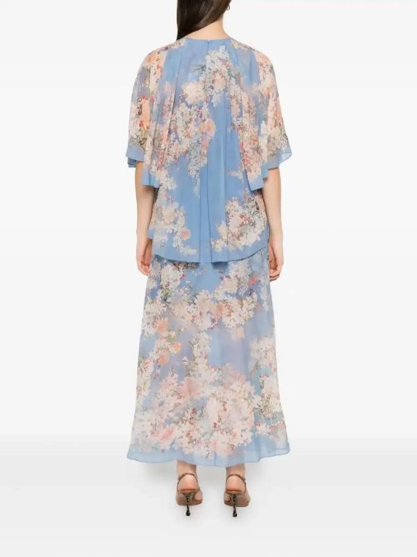 ZIMMERMANN Floral-print Ruffled Dress | Browns Cocktail & Party Dresses