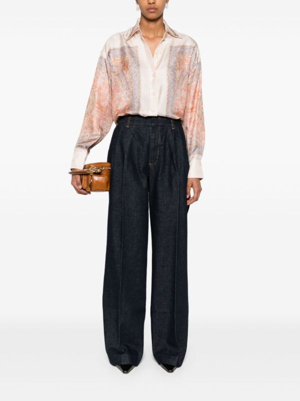 ZIMMERMANN Illustration Jeans | Browns Wide-Leg Jeans