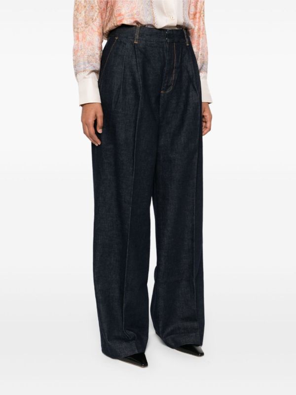 ZIMMERMANN Illustration Jeans | Browns Wide-Leg Jeans