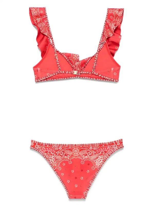 ZIMMERMANN Lucky Frill Bikini | Browns Bikinis