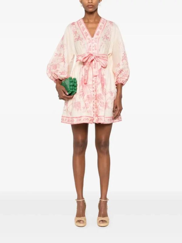 ZIMMERMANN Lucky Linen Mini Dress | Browns Day Dresses